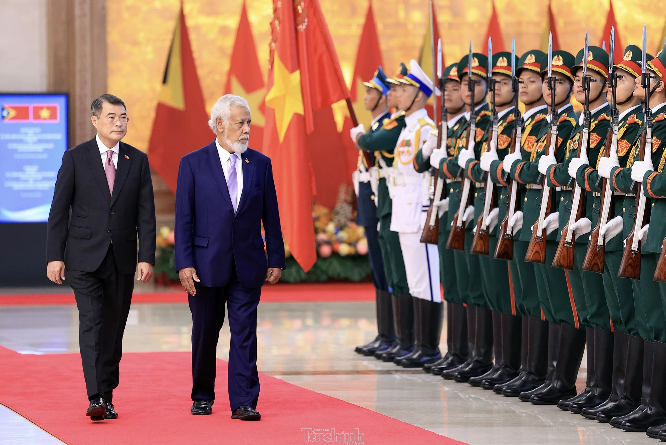 Thủ tướng Lê Minh Hưng đón chính thức Thủ tướng Timor-Leste Kay Rala Xanana Gusmão Thủ tướng Lê Minh Hưng hội đàm với Thủ tướng Timor-Leste Kay Rala Xanana Gusmão