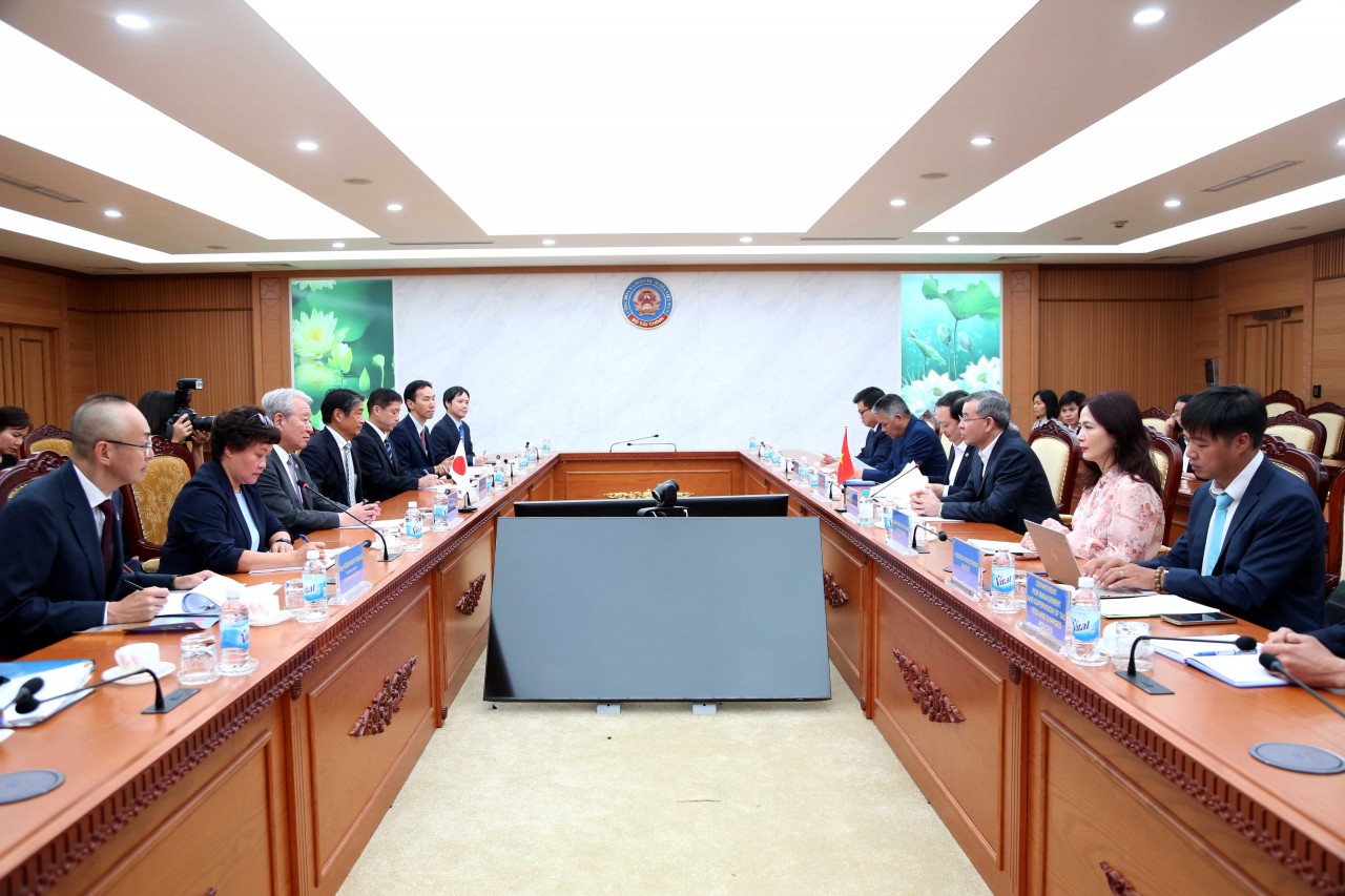 Bộ trưởng Bộ Tài chính Ngô Văn Tuấn tiếp Chủ tịch JICA Tanaka Akihiko Bộ trưởng Bộ Tài chính Ngô Văn Tuấn tiếp Chủ tịch JICA Tanaka Akihiko