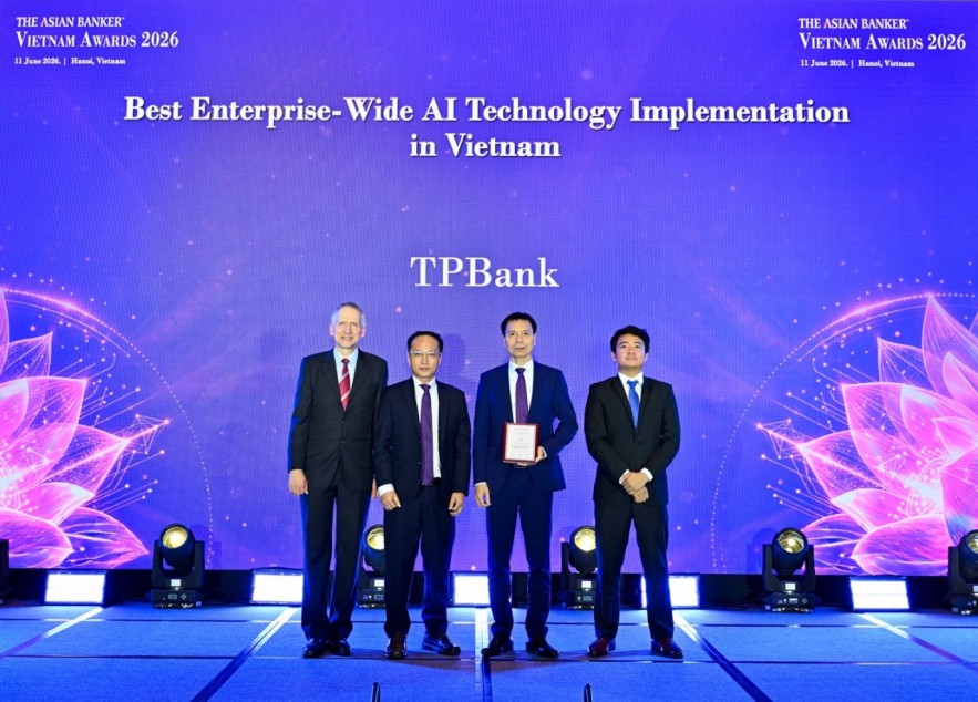 Lập hattrick tại The Asian Banker 2026: Dấu ấn công nghệ của TPBank trong dòng chảy kinh tế số Lập hattrick tại The Asian Banker 2026: Dấu ấn công nghệ của TPBank trong dòng chảy kinh tế số