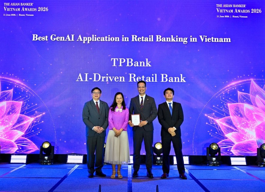 Lập hattrick tại The Asian Banker 2026: Dấu ấn công nghệ của TPBank trong dòng chảy kinh tế số Lập hattrick tại The Asian Banker 2026: Dấu ấn công nghệ của TPBank trong dòng chảy kinh tế số