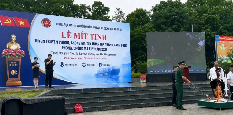 Hải quan phát động Tháng hành động phòng, chống ma túy 2026 tại Cao Bằng