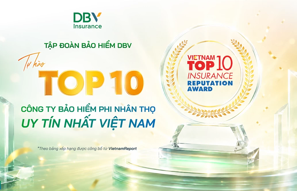 DBV khẳng định vị thế top 10 công ty bảo hiểm uy tín năm 2026 DBV khẳng định vị thế top 10 công ty bảo hiểm uy tín năm 2026