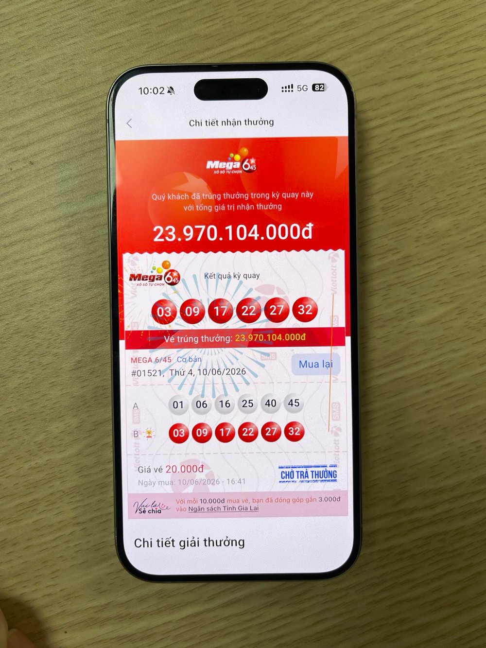 Nhân viên văn phòng gen Z tại Tp. Hồ Chí Minh nhận giải Jackpot hơn 23,9 tỷ đồng