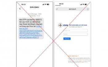 EVN cảnh báo thủ đoạn lừa đảo mới bằng tin nhắn OTP giả mạo