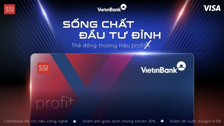 SSI, VietinBank và Visa ra mắt thẻ đồng thương hiệu ProfitX