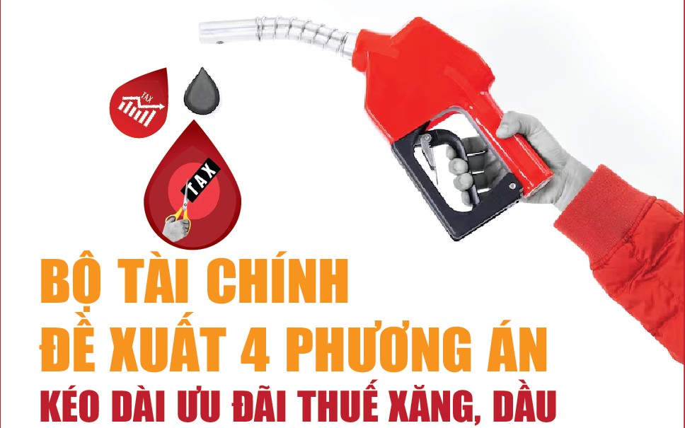 Infographics: Bộ Tài chính đề xuất duy trì thuế nhập khẩu xăng dầu 0% đến hết tháng 9/2026