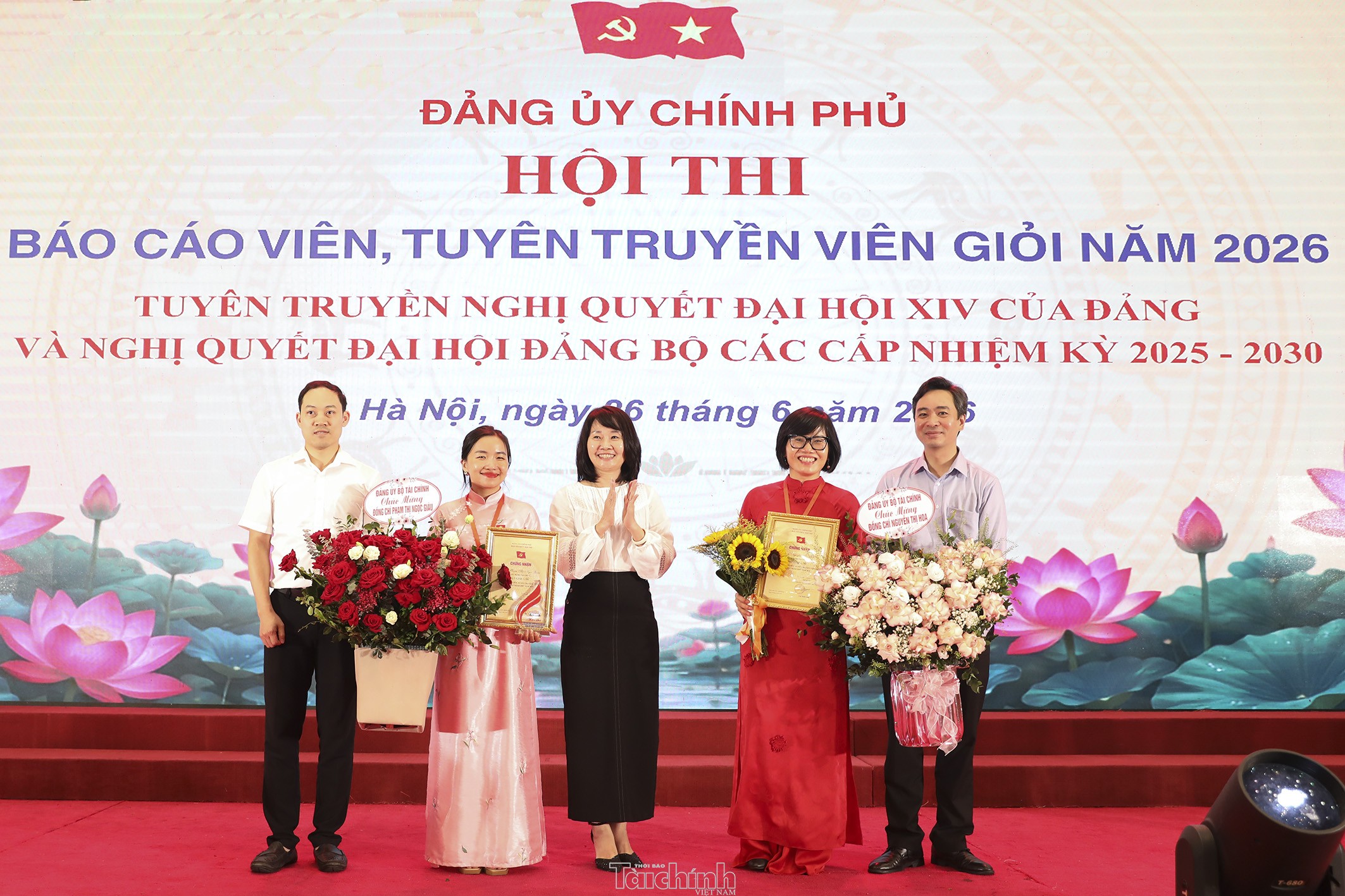 Đảng bộ Bộ Tài chính có 02 thí sinh đạt giải nhì hội thi Báo cáo viên, Tuyên truyền viên giỏi