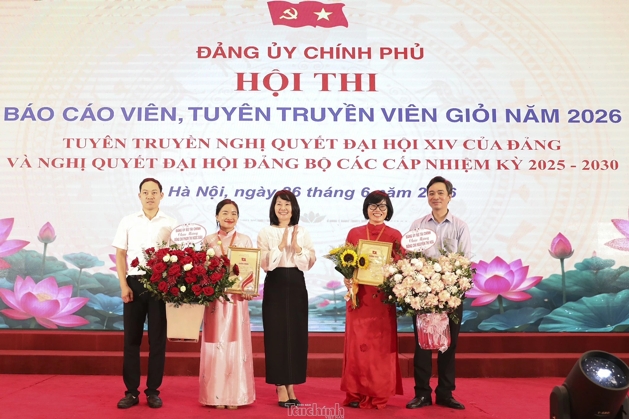 Đảng bộ Bộ Tài chính có 02 thí sinh đạt giải nhì hội thi Báo cáo viên, Tuyên truyền viên giỏi Đảng bộ Bộ Tài chính có 02 thí sinh đạt giải nhì hội thi Báo cáo viên, Tuyên truyền viên giỏi