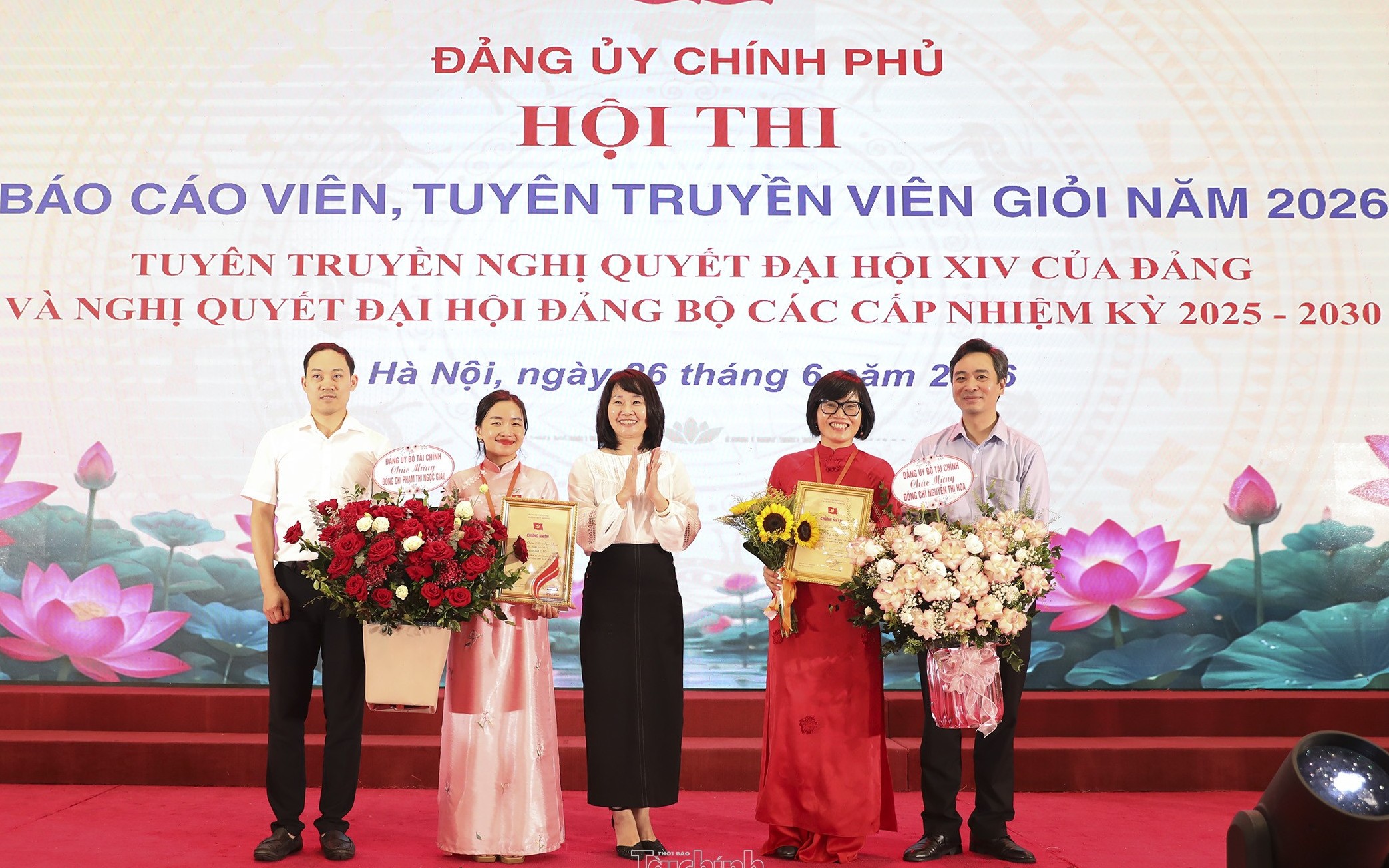 Đảng bộ Bộ Tài chính có 02 thí sinh đạt giải nhì hội thi Báo cáo viên, Tuyên truyền viên giỏi