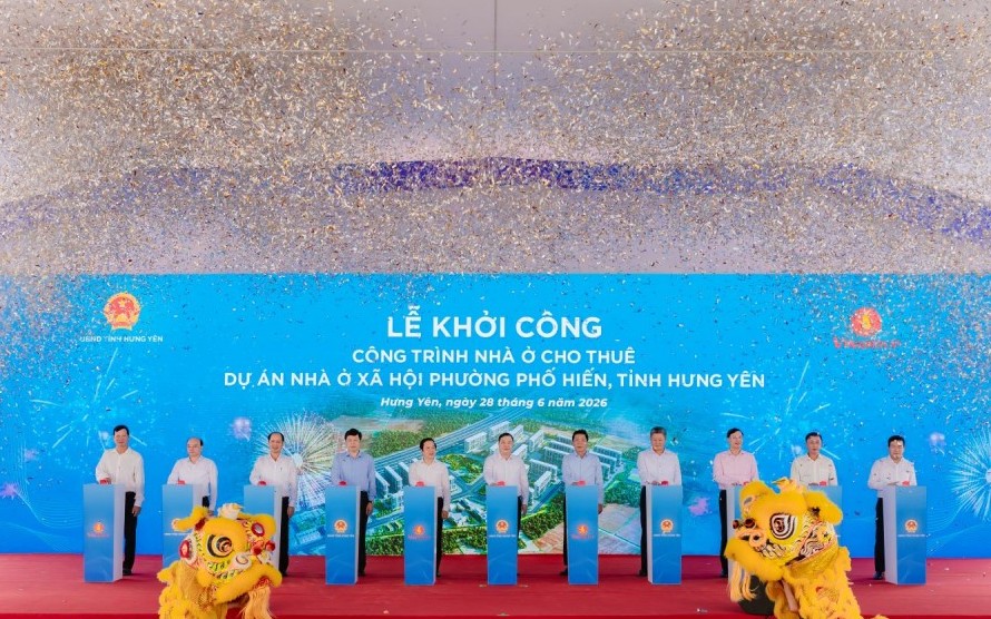 Vingroup khởi công Công trình nhà ở cho thuê Dự án nhà ở xã hội phường Phố Hiến, tỉnh Hưng Yên