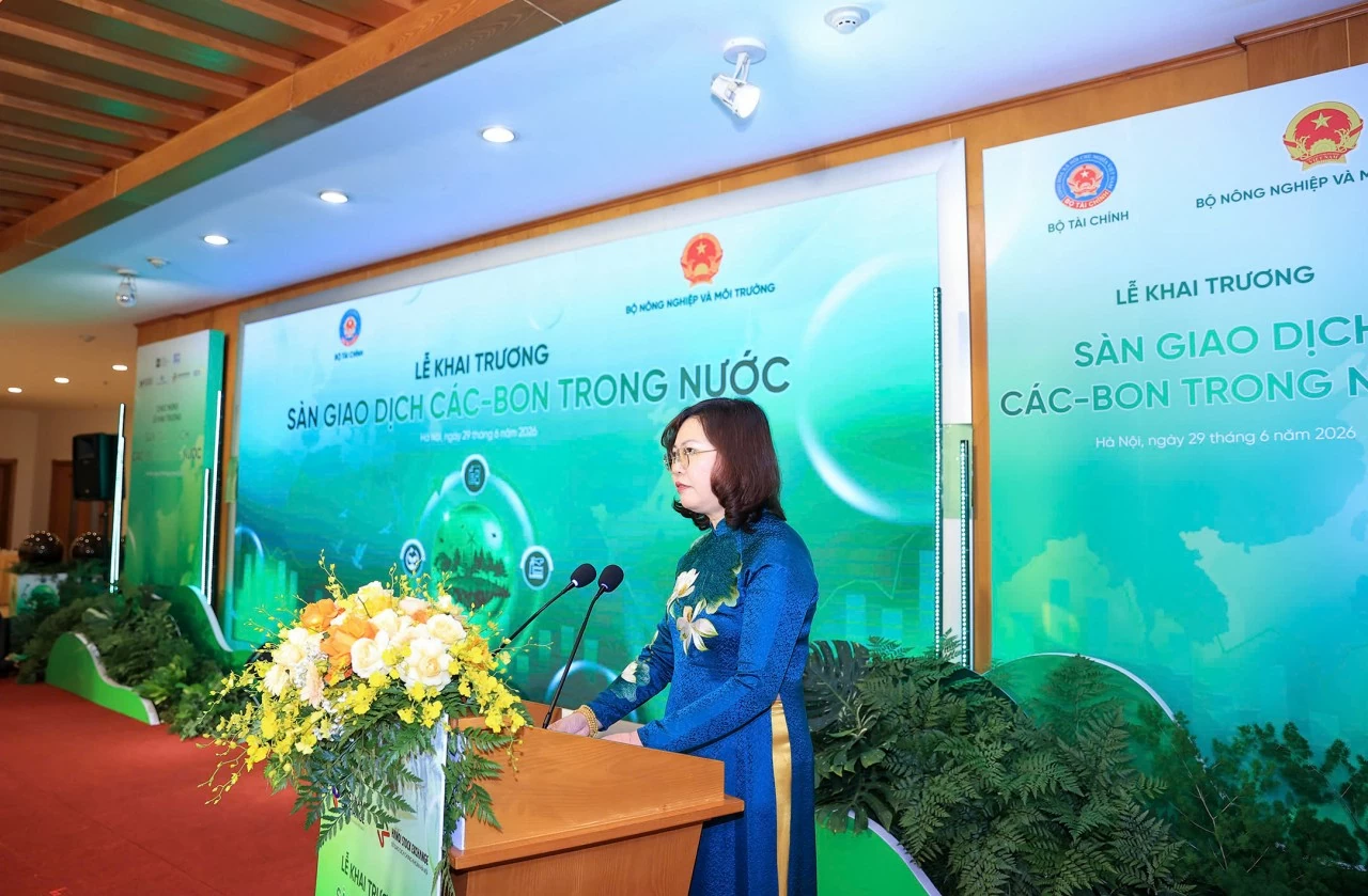 Khai trương Sàn giao dịch các-bon trong nước, mở ra thị trường mới cho tăng trưởng xanh Khai trương Sàn giao dịch các-bon trong nước, mở ra thị trường mới cho tăng trưởng xanh