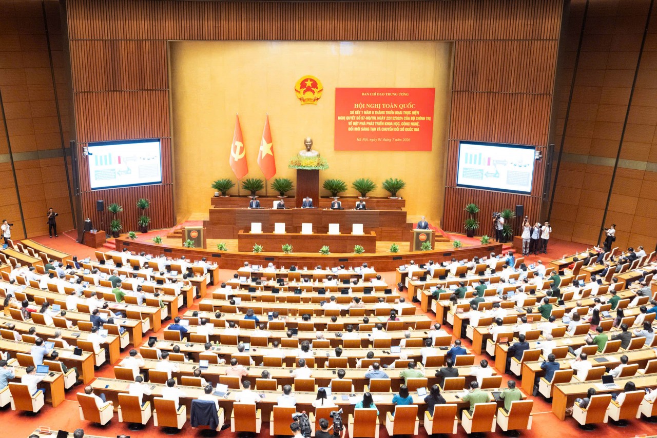 Hội nghị sơ kết 1 năm 6 tháng triển khai nghị quyết số 57/NQ/TW của Bộ Chính trị Hội nghị sơ kết 1 năm 6 tháng triển khai nghị quyết số 57/NQ/TW của Bộ Chính trị