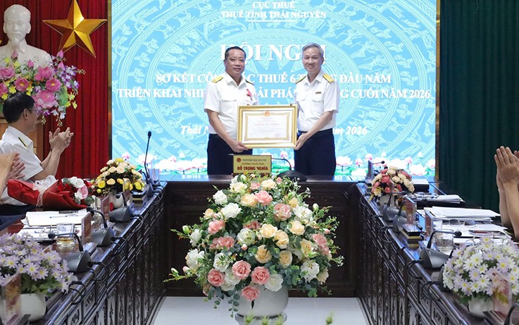 Thuế tỉnh Thái Nguyên thu ngân sách 6 tháng đạt 58% dự toán