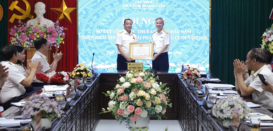 Thuế tỉnh Thái Nguyên thu ngân sách 6 tháng đạt 58% dự toán Thuế tỉnh Thái Nguyên thu ngân sách 6 tháng đạt 58% dự toán