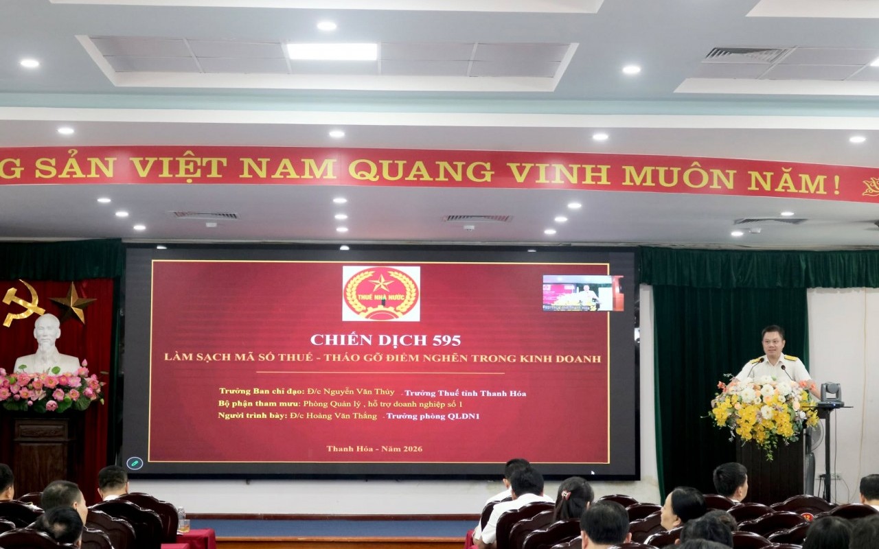 Thuế tỉnh Thanh Hóa tăng tốc làm sạch mã số thuế, nâng cao hiệu quả quản lý thuế