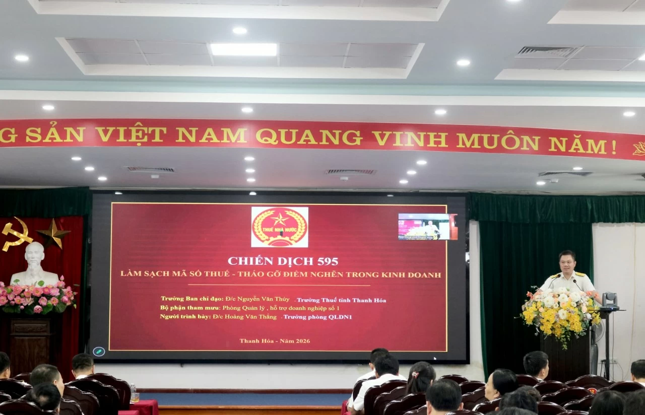 Thuế tỉnh Thanh Hóa tăng tốc làm sạch mã số thuế, nâng cao hiệu quả quản lý thuế Thuế tỉnh Thanh Hóa tăng tốc làm sạch mã số thuế, nâng cao hiệu quả quản lý thuế