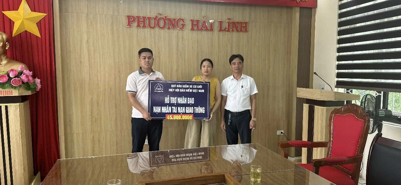 Quỹ Bảo hiểm xe cơ giới hỗ trợ 45 triệu đồng cho gia đình nạn nhân tai nạn giao thông tại Thanh Hóa