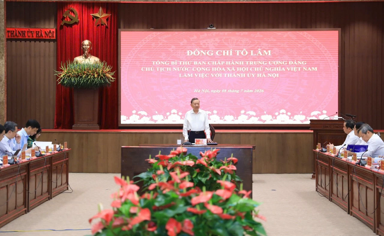 Tổng Bí thư, Chủ tịch nước Tô Lâm: Hà Nội phải kiên định mục tiêu tăng trưởng hai con số Tổng Bí thư, Chủ tịch nước Tô Lâm: Hà Nội phải kiên định mục tiêu tăng trưởng hai con số
