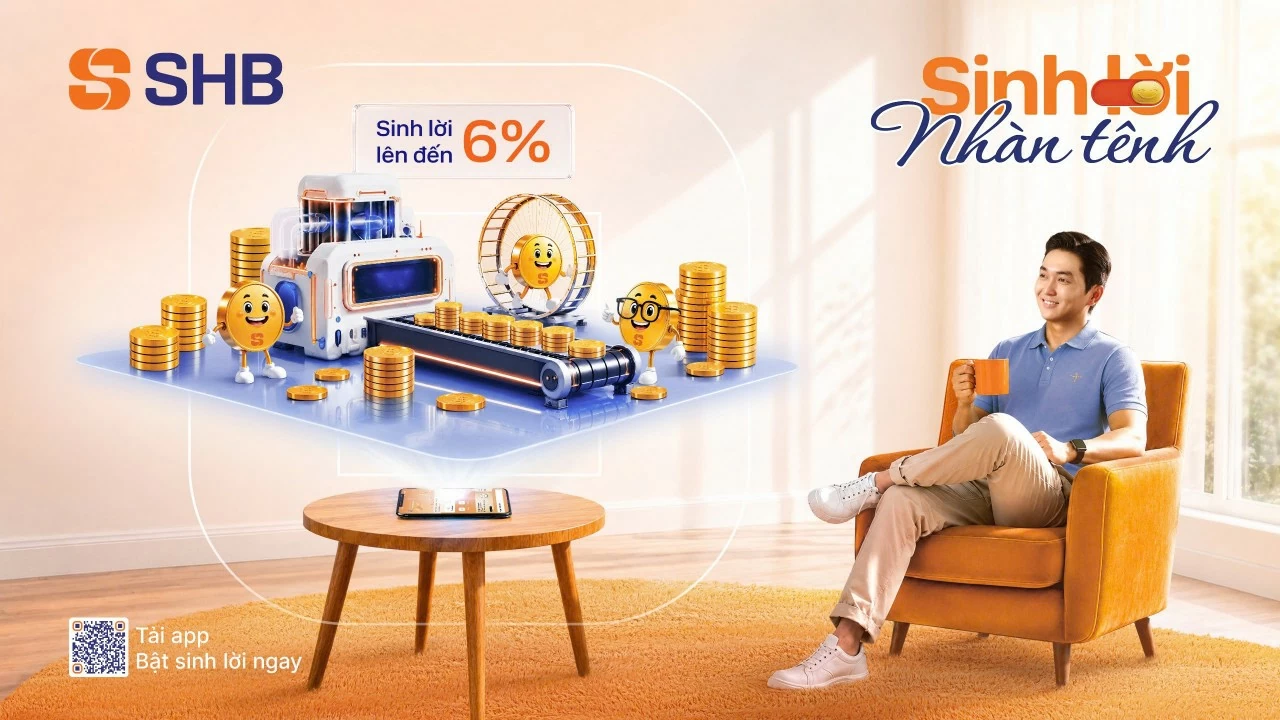 SHB SAHA ra mắt tính năng “Sinh lời nhàn tênh”: Tự động sinh lời tới 6%/năm SHB SAHA ra mắt tính năng “Sinh lời nhàn tênh”: Tự động sinh lời tới 6%/năm