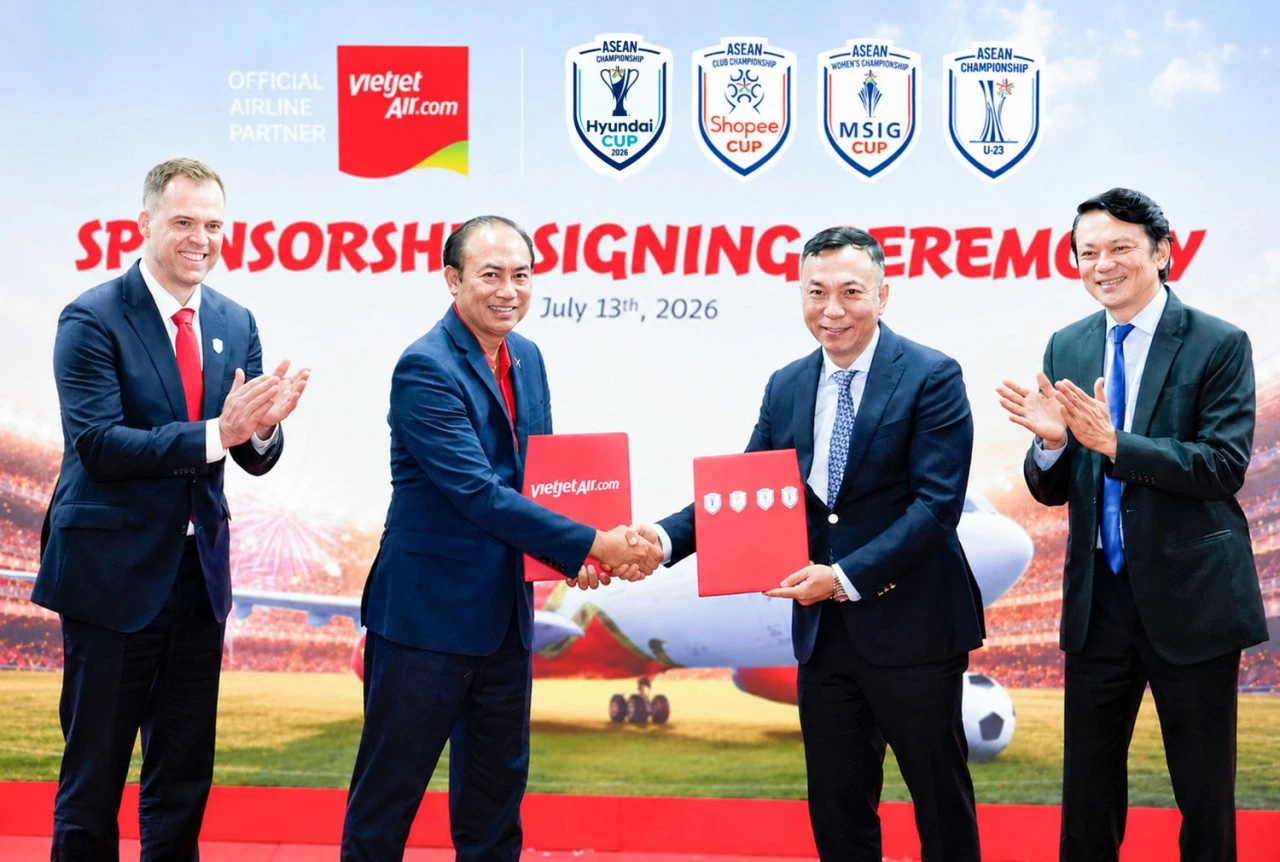 Vietjet và Ngân hàng số Vikki trở thành đơn vị đồng hành cùng ASEAN United FC