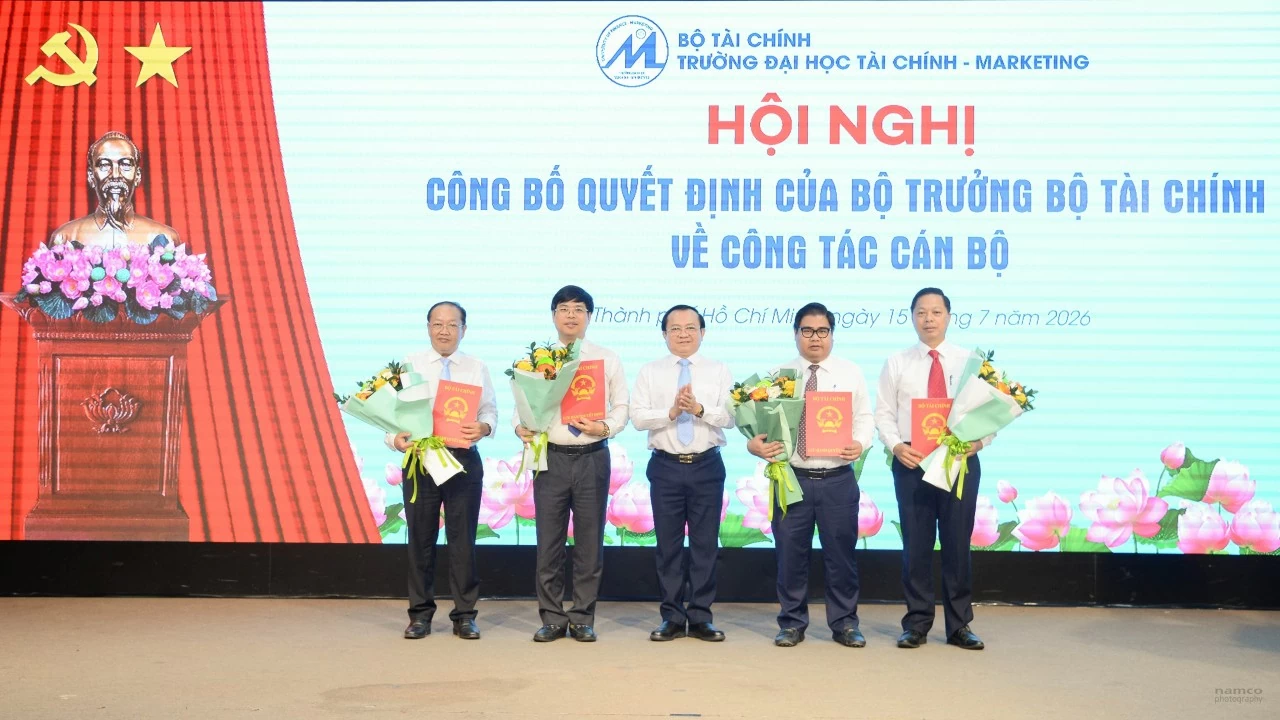 Trường Đại học Tài chính - Marketing kiện toàn Ban Giám hiệu, tạo nền tảng cho giai đoạn phát triển mới