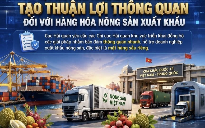 Hải quan ban hành công văn khẩn ưu tiên thông quan nông sản xuất khẩu