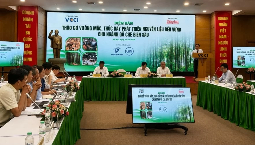 Phát triển nguyên liệu xanh bền vững - chìa khóa để ngành gỗ chạm mốc 25 tỷ USD Phát triển nguyên liệu xanh bền vững - chìa khóa để ngành gỗ chạm mốc 25 tỷ USD