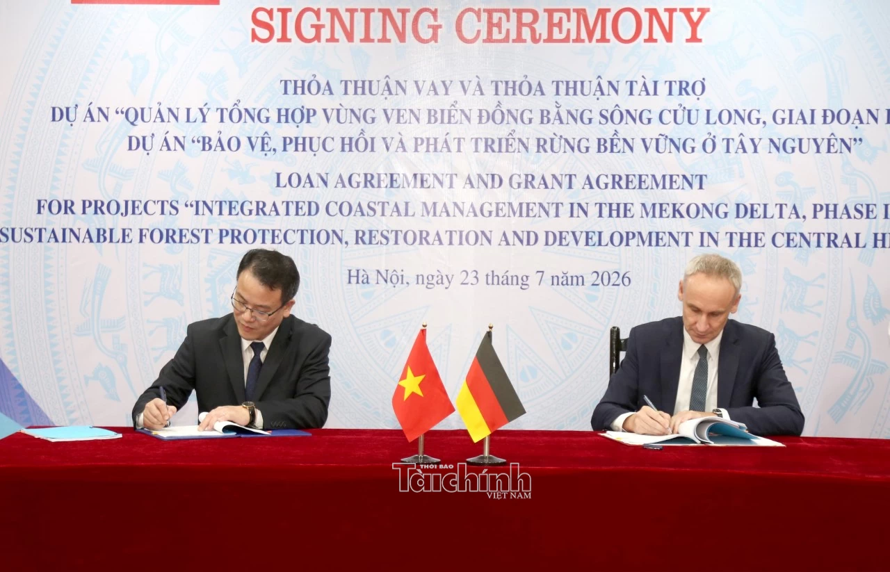 Bộ Tài chính và KfW ký thỏa thuận vay và viện trợ hơn 60 triệu EUR cho 2 dự án ứng phó biến đổi khí hậu và bảo vệ rừng Bộ Tài chính và KfW ký thỏa thuận vay và viện trợ hơn 60 triệu EUR cho 2 dự án ứng phó biến đổi khí hậu và bảo vệ rừng
