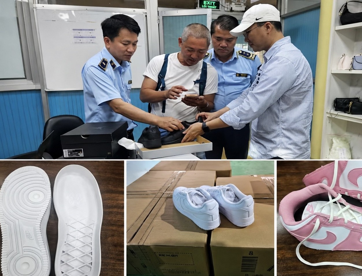 Triệt phá đường dây sản xuất gần 50.000 đôi giày giả mạo Nike xuất khẩu sang Hoa Kỳ