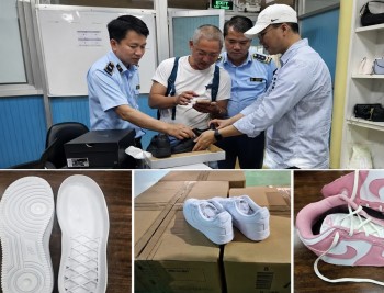 Triệt phá đường dây sản xuất gần 50.000 đôi giày giả mạo Nike xuất khẩu sang Hoa Kỳ