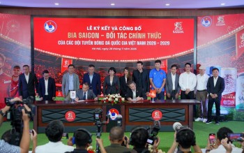 SABECO và VFF gia hạn hợp tác chiến lược, tiếp sức cho bóng đá Việt Nam giai đoạn 2026 - 2029