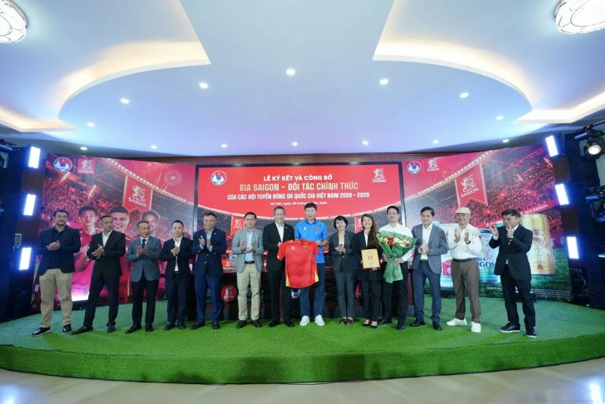 SABECO và VFF gia hạn hợp tác chiến lược, tiếp sức cho bóng đá Việt Nam giai đoạn 2026 - 2029