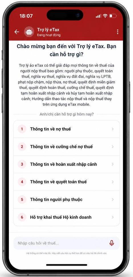 Cục Thuế ra mắt ứng dụng eTax Mobile phiên bản mới gia tăng tiện ích cho người nộp thuế Ra mắt ứng dụng eTax Mobile phiên bản mới gia tăng tiện ích cho người nộp thuế