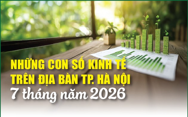 Infographics: Những con số kinh tế trên địa bàn TP. Hà Nội 7 tháng năm 2026