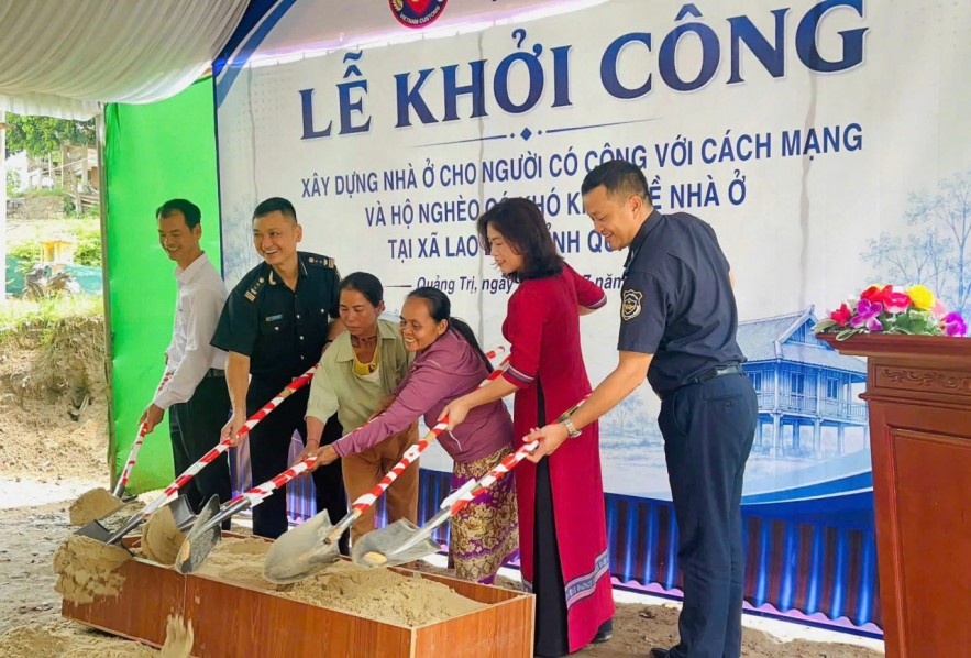 Hải quan hỗ trợ xây dựng nhà ở cho gia đình chính sách, hộ nghèo ở Quảng Trị Hải quan hỗ trợ xây dựng nhà ở cho gia đình chính sách, hộ nghèo ở Quảng Trị