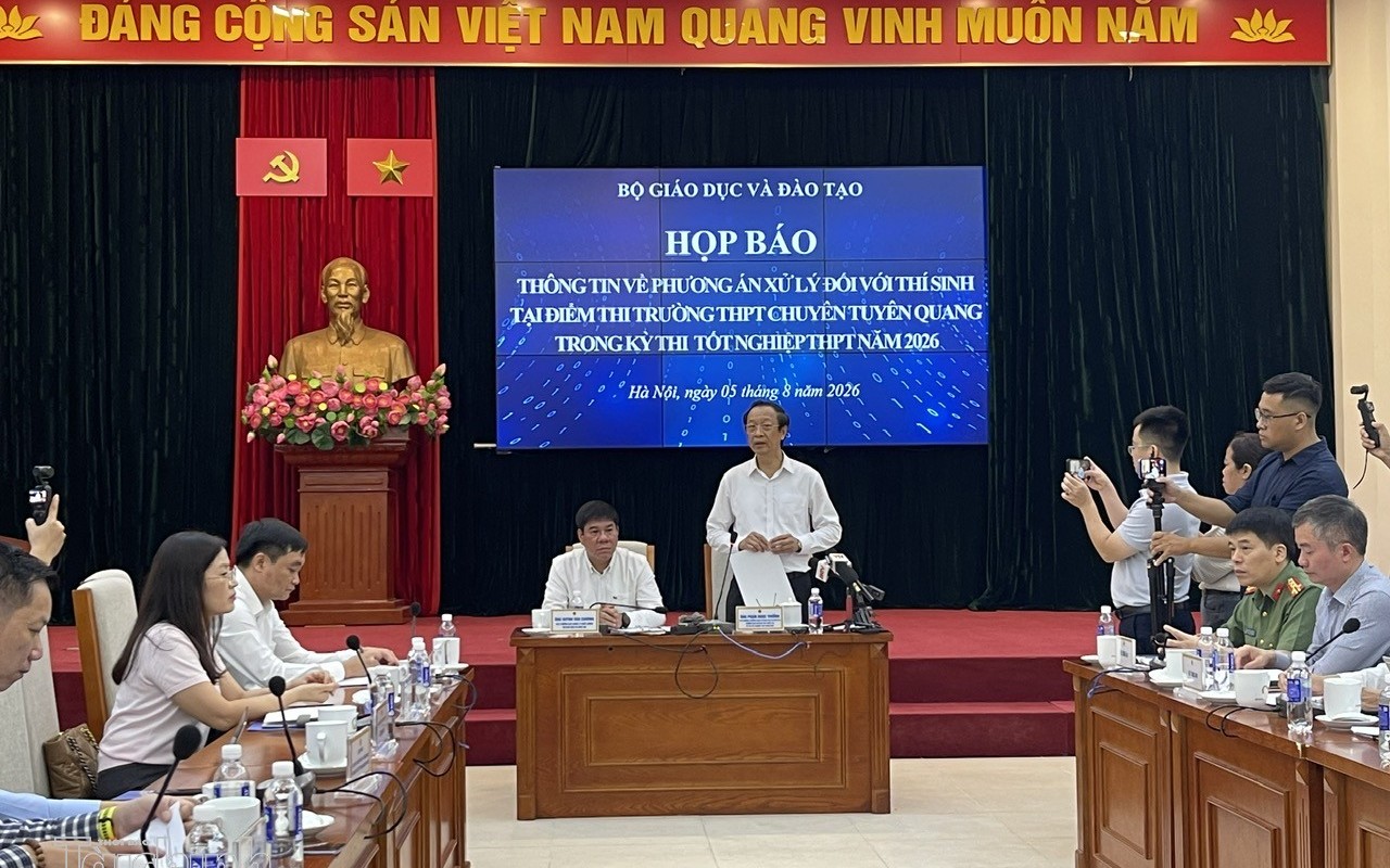 Hủy kết quả thi tại điểm thi chuyên Tuyên Quang, tổ chức thi lại ngày 14 - 15/8