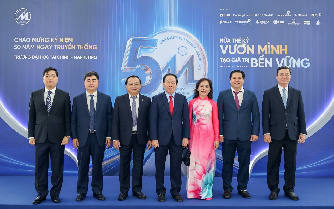 Trường Đại học Tài chính - Marketing đặt mục tiêu Top 50 đại học Việt Nam sau dấu mốc 50 năm phát triển Trường Đại học Tài chính - Marketing đặt mục tiêu Top 50 đại học Việt Nam sau dấu mốc 50 năm phát triển