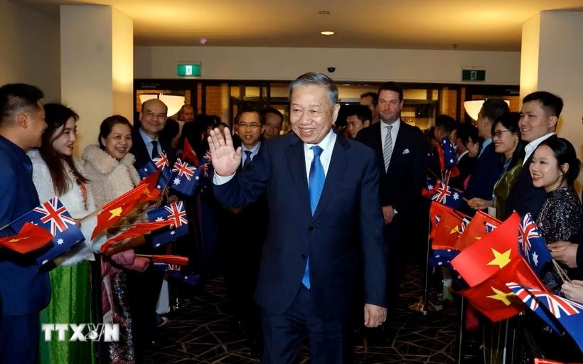 Tổng Bí thư, Chủ tịch nước Tô Lâm đến Thủ đô Canberra, tiếp tục chuyến thăm cấp Nhà nước Australia