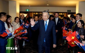 Tổng Bí thư, Chủ tịch nước Tô Lâm đến Thủ đô Canberra, tiếp tục chuyến thăm cấp Nhà nước Australia