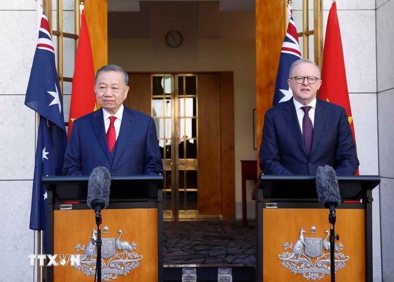 Tuyên bố chung về làm sâu sắc quan hệ Đối tác chiến lược toàn diện Việt Nam - Australia