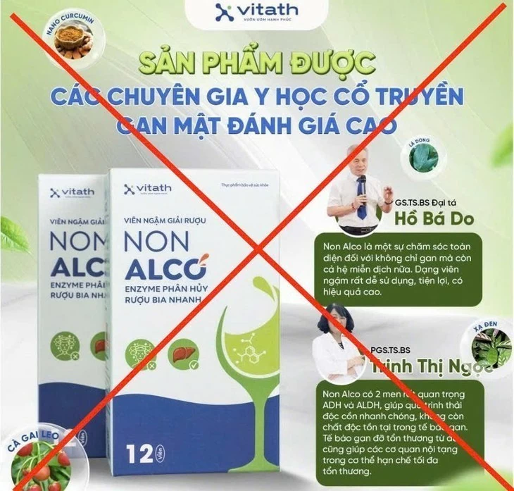Quảng cáo Viên ngậm giải rượu Non Alco khi chưa được cấp phép Quảng cáo Viên ngậm giải rượu Non Alco khi chưa được cấp phép