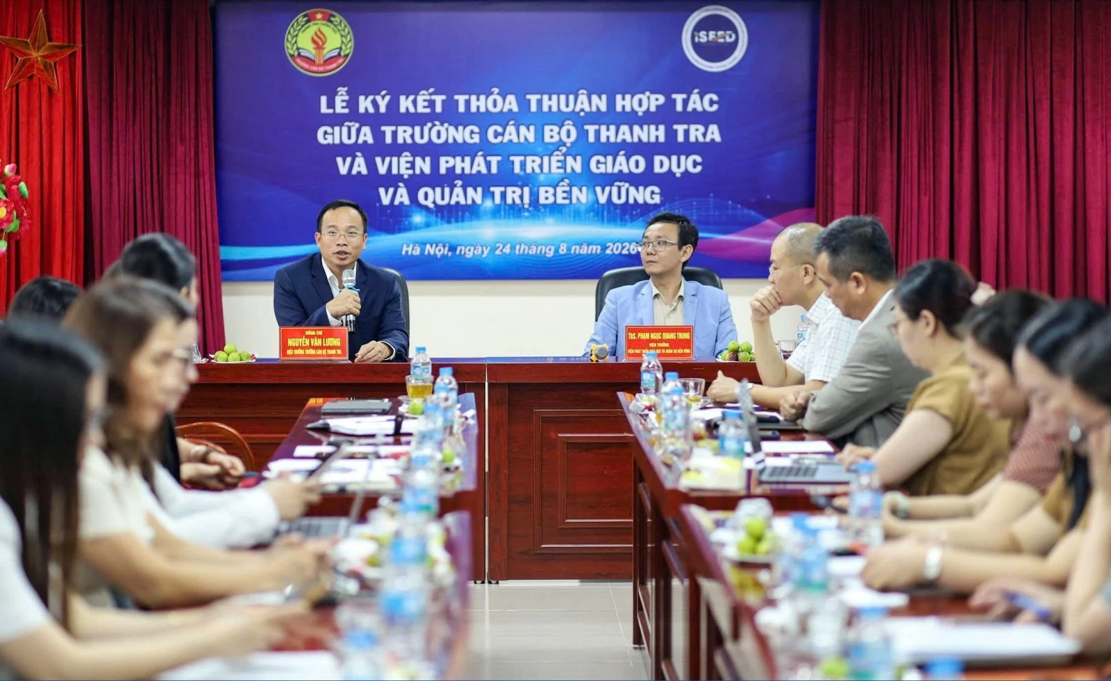 Trường Cán bộ Thanh tra và Viện iSEED hợp tác nâng cao năng lực quản lý và lãnh đạo cho doanh nghiệp