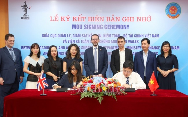 bo tai chinh va icaew xay dung quan he doi tac trong linh vuc ke toan va kiem toan