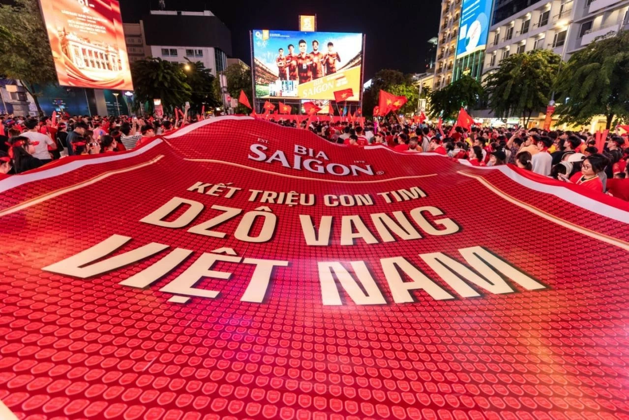 Bia Saigon kết nối triệu trái tim Việt, hòa chung niềm tự hào vô địch ASEAN Cup 2026 Bia Saigon kết nối triệu trái tim Việt, hòa chung niềm tự hào vô địch ASEAN Cup 2026