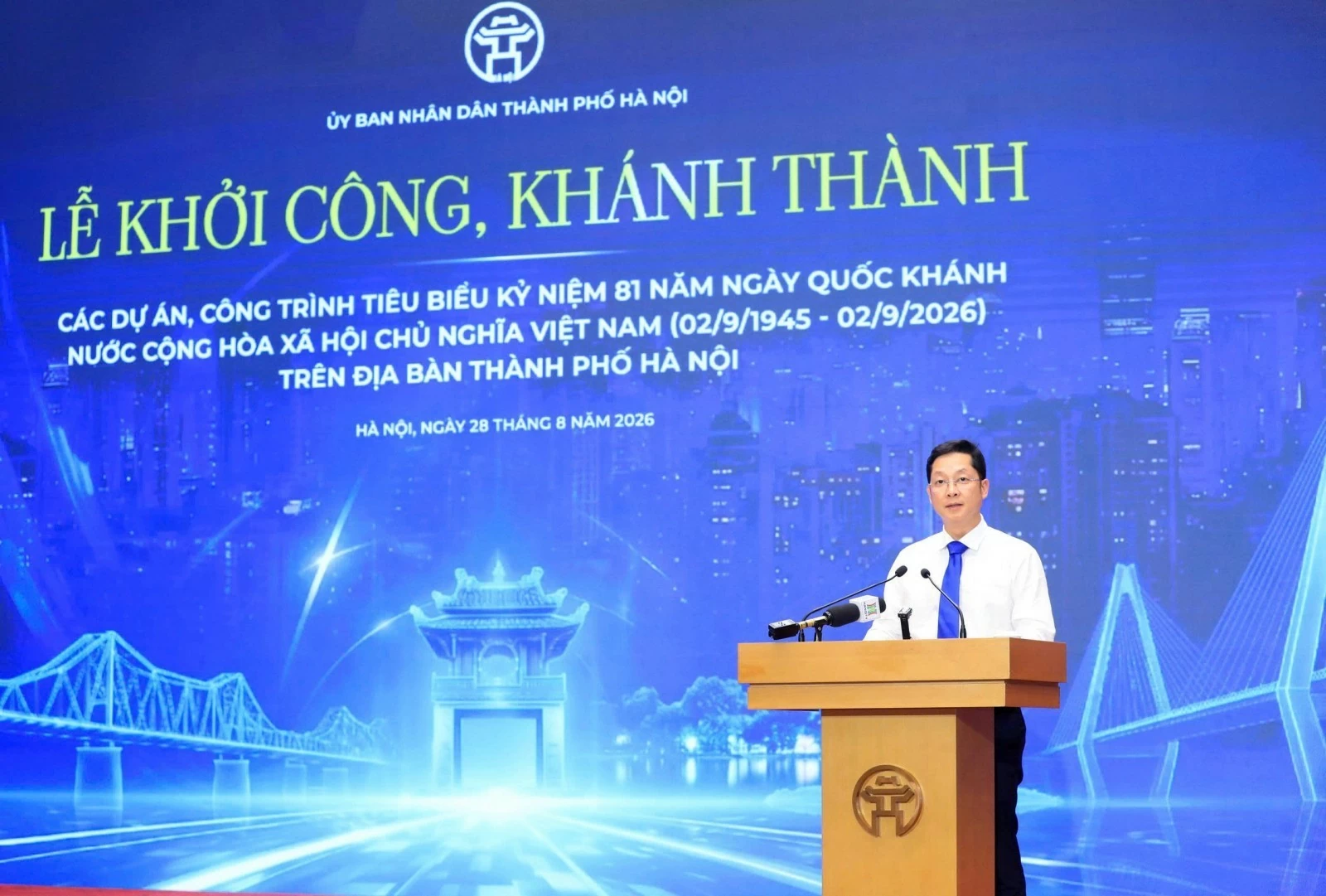 Hà Nội khởi công, khánh thành 17 dự án, công trình tiêu biểu chào mừng Quốc khánh 2/9