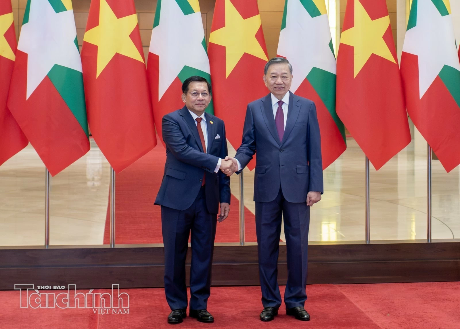 Tổng Bí thư, Chủ tịch Nước Tô Lâm chủ trì lễ đón Tổng Thống Myanma