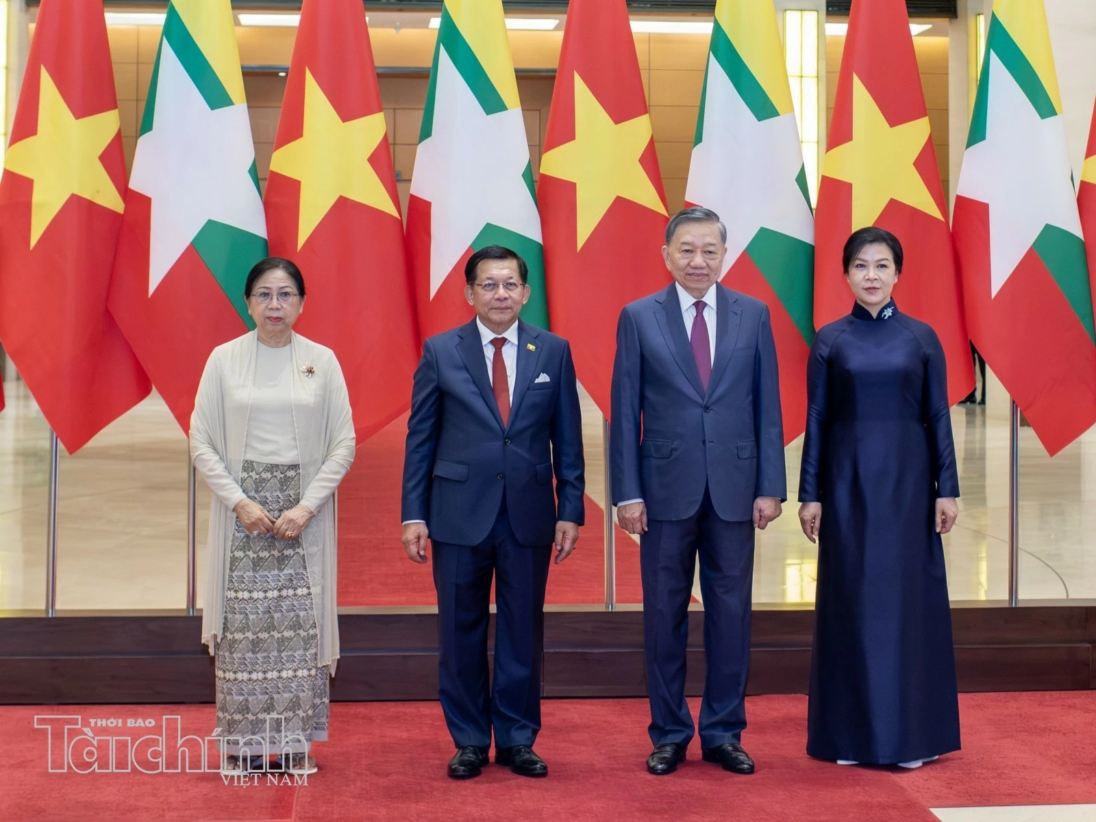 Tổng Bí thư, Chủ tịch Nước Tô Lâm chủ trì lễ đón Tổng Thống Myanma