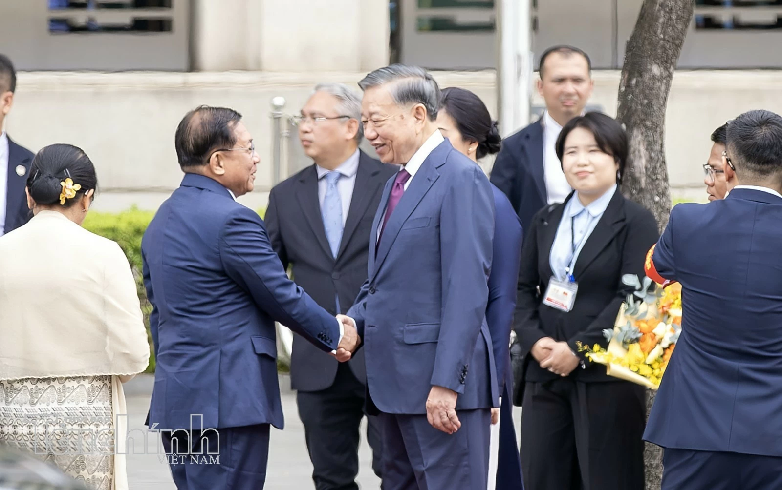 Tổng Bí thư, Chủ tịch Nước Tô Lâm chủ trì lễ đón Tổng Thống Myanma
