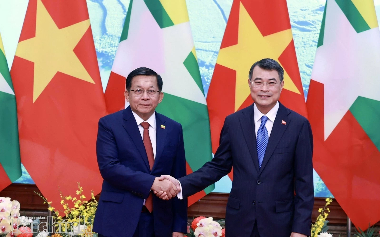 thu tuong le minh hung hoi kien tong thong myanmar min aung hlaing