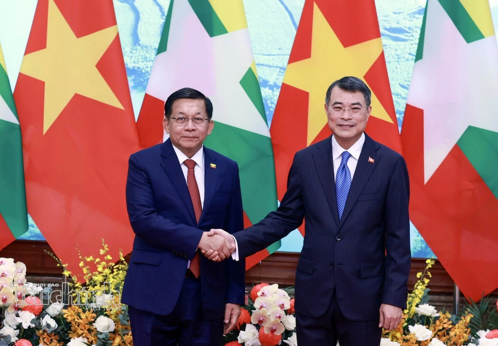 Thủ tướng Lê Minh Hưng hội kiến Tổng thống Myanmar Min Aung Hlaing Thủ tướng Lê Minh Hưng hội kiến Tổng thống Myanmar Min Aung Hlaing